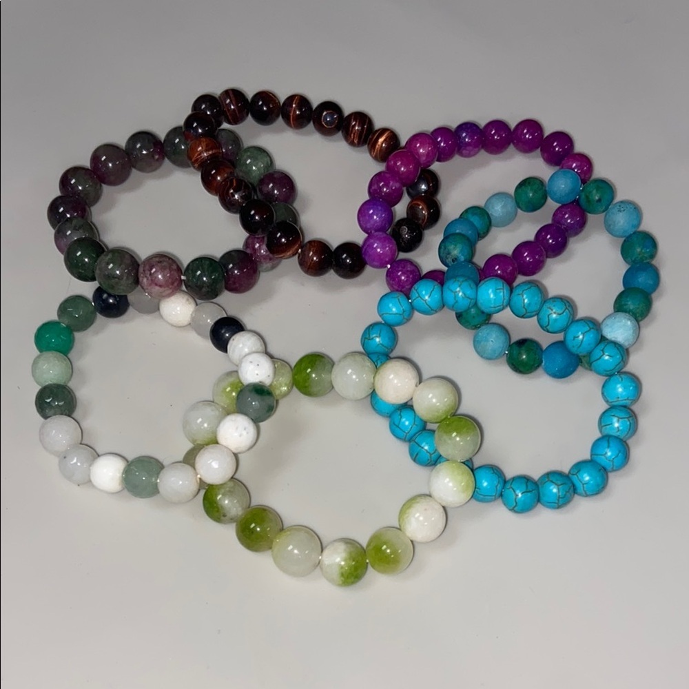 Large Colorful crystal Beaded Bracelets pick your color
